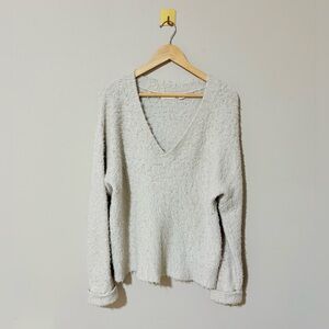 XS Sleeping on Snow Anthropologie Oversized Wool Alpaca Blend Cream Sweater